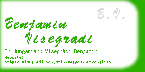 benjamin visegradi business card